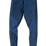 Nike  Women's Mesh Power Victory Tight Leggings Midnight Navy Blue Sparkle Size S Photo 3