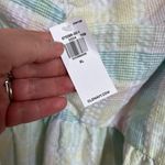 Old Navy  Pastel Plaid Puff Sleeve Top Size XL Photo 4