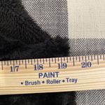 Multiples PS Open Front Faux Fur Fleece Lined Black Vest Size Small Photo 6