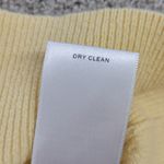 Banana Republic  Sweater Vest Womens S Yellow Wool Angora Blend Flower Detail‎ Photo 7