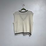 Ambiance Apparel White Sweater Vest Sz L Photo 7