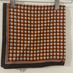 Vintage orange and chocolate Italian made scarf 1970s Photo 0