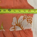 True Destinations Coral Floral Swimsuit Cover Up Womens Size Small Beach Orange Photo 5