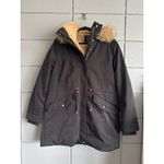 ZARA Women's Sorona DuPont Fur Lined Puffer Parka Jacket size L Scandinavian Photo 3