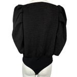 EXPRESS Textured Puff Sleeve Surplice Bodysuit L Whimsy Goth Victorian Coquette Photo 1