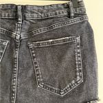 ZARA Black Denim High Waisted Shorts Size 6 Photo 3