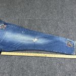 Lucky Brand Jeans Womens 18W Blue Ginger Skinny Distressed Embroidered Floral Photo 11