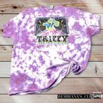 Purple tie dye graphic t Photo 0