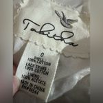 Anthropologie Tabitha Bohemian Black White Red Print Cotton Pencil Skirt Size 0 Photo 3