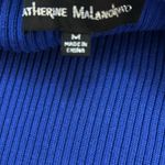 Catherine Malandrino  Electric Blue Cross chest ribbed sweater! Stunning Photo 2