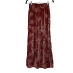 Hutch  Women's Velvet Floral Flowy Wide Leg Romantic Boho Chic Wide Leg Pants  XS Photo 3