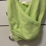 JONATHAN SIMKHAI Jada Knit Wrap Tank Top In Green Photo 4