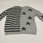 easel BLACK & GREY AMERICAN FLAG‎ KNIT PULLOVER SIZE M Photo 7