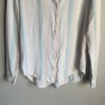 Bella Dahl  - Pocket Button Down in Havana Rainbow Stripe Photo 5