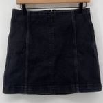 Wild Fable Women 10 Denim Mini Skirt Black Charcoal Wash Zip Closure Panel Y2K Photo 0