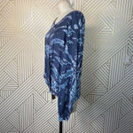 Young Fabulous and Broke Long Sleeve Blue Tie Dye Wrap Top Size Medium Photo 5