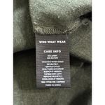 Who What Wear  Women's M Linen Blend Dark Green Sleeveless V Neck Jumpsuit Photo 8