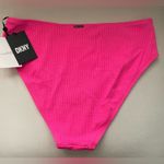 DKNY NWT  Swimsuit Bottoms Size M Pink Color Photo 3