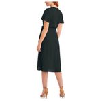 Black women’s wrap dress nwt semi sheer Size M Photo 1