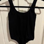 Black Ribbed Tank Bodysuit Photo 0