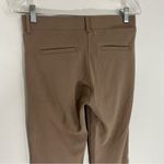 Betabrand  7 Pocket Dress Pant Yoga Pants Straight Leg Khaki Twill Tan Photo 4