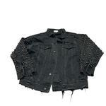 SUNSET + SPRING embellished denim jacket Black Photo 1