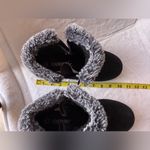   winter boots Khombu  snow  Womens 7M Lisa Black Leather Faux Fur Zip Photo 11