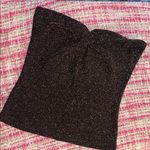 Divided  Size L Gold Glitter Sweetheart Tube Top Photo 0