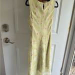 Studio Y  Floral Midi Dress in Light Yellow and Pink Photo 3