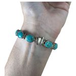 Jay King Desert Rose DTR Sterling Silver 925 Turquoise Bracelet Reversible Photo 4
