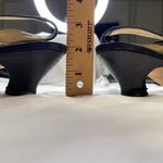 Saks Fifth Ave Vintage FENTON LAST Black Suede Sling Back Lace‎ Up Shoes Size 10 Photo 4