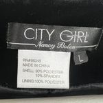 City Girl By Nancy Bolen Sz L Blazer Jacket Black Velour Velvet Holiday Classic Size L Photo 4