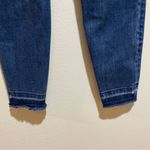 Spanx Distressed Ankle Skinny Jeans Medium Wash Raw Hem Slimming Size Small Photo 12