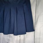 SO  Navy Blue Pleated Mini Skater School Girl Skirt Photo 4