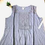Caslon  Tassel Trim Embroidered TankTop… Photo 2
