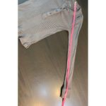 Aerie Ribbed Henley Long Sleeve Top Gray Small Casual y2K Retro Stretch Basic Photo 10