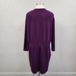 Calvin Klein Purple Zip-Up Sweatshirt Dress - Size 3x Photo 2