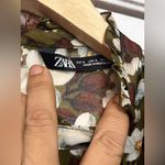 ZARA  Women’s Ruffled Floral Print Mini Dress Romper Photo 11