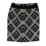 The Limited  Pencil Skirt Bow Waist Plaid Colorblock Black Brown Beige 2 Photo 1