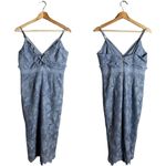 Bardot  Vienna Lace Midi Dress Women's 6 Small Dusty Blue Floral Cocktail Party Photo 3