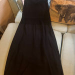 100% Cotton! Women's Dakini Black Crochet Knit Midi Dress M Size M Photo 0