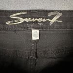 Seven7  Womens 12 Black Denim Jean High Rise Sunset Bermuda Shorts Flat Front Photo 6