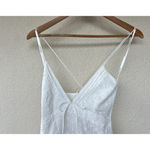 For Love And Lemons Rosalyn Maxi Dress White Sheer Eyelet Asymmetrical Patchwork Size XS Photo 6