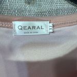 QEARAL Spring Peach Bodycon Mini Dress Ruched Side Tulip Hem Size XL**not blue Pink Photo 4