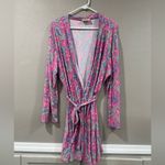 Bobbie Brooks Pink Paisley Robe Photo 3
