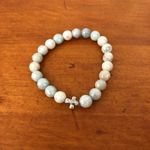 Morgan & Me Designs Beaded Christian Bracelet Handmade Jewelry Silver Cross NIP White Photo 2