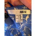 Amuse Society  Dress Women Medium Blue Coast Floral Summer Safari Wrap Maxi Boho Photo 7
