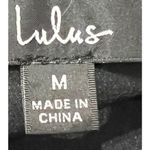 Lulus Black and White Strapless Ruffled Romper Ladies Size Medium Photo 2