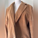Vintage Y2K L.L. Bean Light Brown Corduroy Single Breasted Blazer Size 12 Photo 3