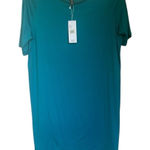 Eileen Fisher NWT Fine Tencel Stretch Jersey Tunic Dress Green Size M Photo 0